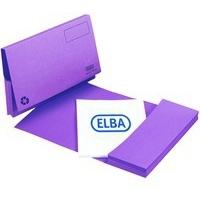 Elba Longflap Document Wallet 290gsm Purple 100090253