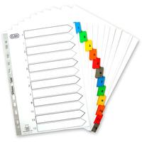 Elba A4 Mylar Index 1-12 Multi-Colour 170gsm 100204616