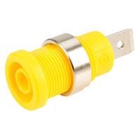 Electro PJP 3266-C-J Yellow Shrouded Socket (6.3mm Faston)