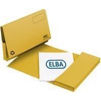 Elba Longflap Document Wallet Foolscap Yellow 100090258