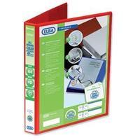 elba a4 presentation ring binder pvc 4 d ring 25mm capacity red pack o ...