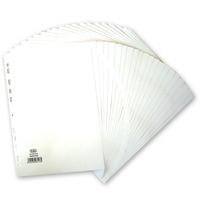 Elba Divider A4 20-Part 160gsm Manilla White 400007500