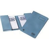 Elba Twin Pocket Document Wallet Foolscap Blue 100090260