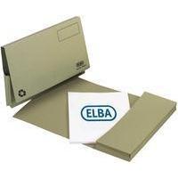 Elba Longflap Document Wallet Foolscap Green 100090254