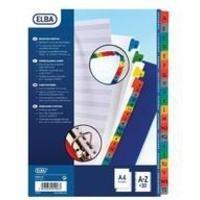 Elba A4 Extra-Wide Mylar Multi-Coloured Index A-Z