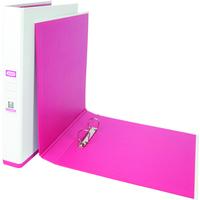 Elba Mycolour Ring Binder Wht/Pink