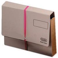 Elba (Foolscap) Legal Deed Wallet Manilla 100mm 1000-Sheet Buff with Pink Ribbon (Pack of 25)