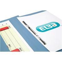 Elba Clifton (Foolscap) Flat File with Front Pocket 285gsm Capacity 50mm Blue (Pack of 25)