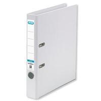 elba a4 mini lever arch file pvc 50mm spine white pack of 10