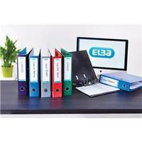 elba classy a4 lever arch file 70mm laminated gloss finish green singl ...