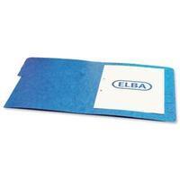 Elba Boston (Foolscap) Part File Pressboard Elasticated 7-Part Blue (Pack of 5)