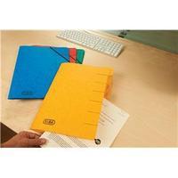 elba boston foolscap part file pressboard elasticated 7 part red pack  ...