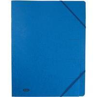 Elba Boston (Foolscap) Part File Pressboard Elasticated 9-Part Blue (Pack of 5)