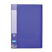 Elba Snap (A4) Display Book Polypropylene 20 Clear Pockets Purple (Single)