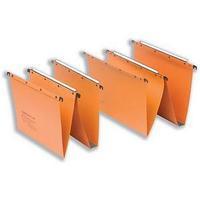 Elba (Foolscap) Ultimate AZ0 Suspension File Manilla Vertical-Base 100-Sheets Orange (1 x Pack of 25 Files)