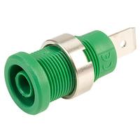 Electro PJP 3266-C-V Green Shrouded Socket (6.3mm Faston)
