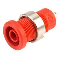 Electro PJP 3275-I-R/AuNi Red Shrouded Socket (solder)