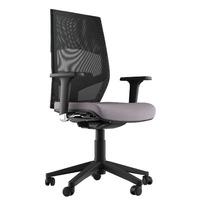 Ella Executive Fabric Task Chair Grey No Arms