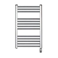 Elnur 300W Chrome Heated Towel Rail With Thermostat & Manual Temperature Selector