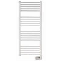 Elnur 600W White Heated Towel Rail With Digital Thermostat & Boost Control