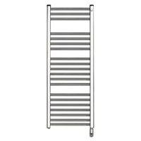 Elnur 500W Chrome Heated Towel Rail With Thermostat & Manual Temperature Selector