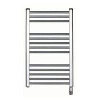 elnur 150w chrome heated towel rail with thermostat