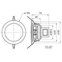 ela flush mount speaker visaton dl 8 100 v 3 w 100 v white 1 pcs