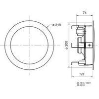 ELA flush mount speaker Visaton DL 18/2 70 W 100 V White 1 pc(s)