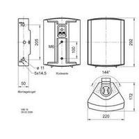 ELA speaker cabinet Visaton WB 16 60 W Black 1 pc(s)