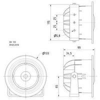 ela compression drive speaker visaton dk 133 15 w white 1 pcs