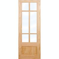 Elsdon Glazed Clear Pine Interior Door 78in x 27in x 35mm (1981 x 686mm)