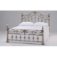 elizabeth brass bed frame king size crystal finials