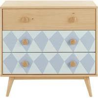 Ella Chest of Drawers, Blue and Pine