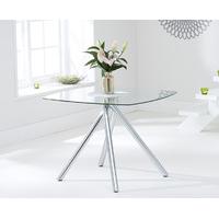 Elva 100cm Glass Dining Table