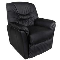 Electric Artificial Leather Massage Chair Black