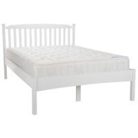 eleanor low foot bed frame in opal white kingsize