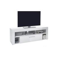 Elista Small LCD TV Stand In White High Gloss With 1 Drawer