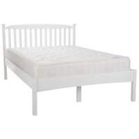 eleanor low foot bed frame in opal white superking