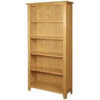 ellington oak bookcase tall wide