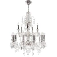 Elegance 15 Branch Clear Glass Chandelier