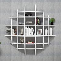 Elips High Gloss Wall Shelving Unit, White