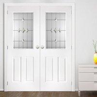 Eldon Grained Pvc Door Pair - Galaxy Style Glass