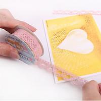 Elegant Lace Design Tape Sticker(Random Color)