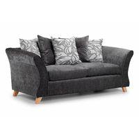 ellie 3 seater fabric sofa grey