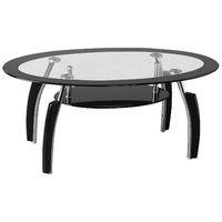 Elena Coffee Table Black and Clear