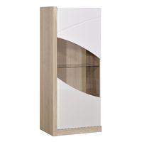 Elypse Display Cabinet With 1 Door And Lateral LEDs Light Oak