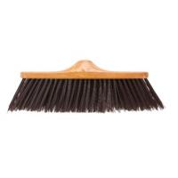 Elliott Wood Effect Indoor Broom With Stiff Fill, Brown