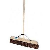 elliot light brown 60cm bassine fill broom with wooden handle