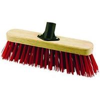 Elliott Broom Head With Stiff Fibre, Red