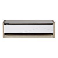 elypse 150cm tv unit with lateral leds light oak